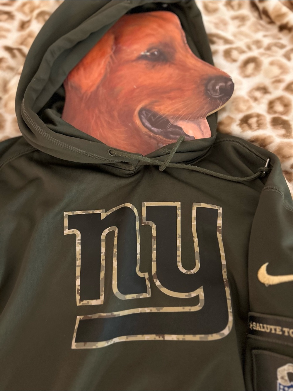 (NWOT) limited edition new york giants time to salute hoodie!🧸 - Picture 2 of 6